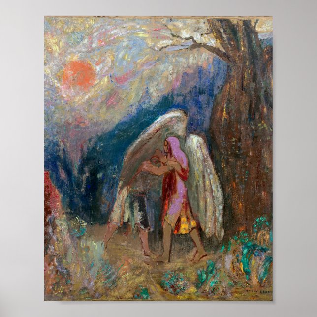 Poster Jacob e o Anjo | Odilon Redon | (Frente)