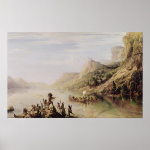 Pôster Jacques Cartier que descobre o St. Lawrence
