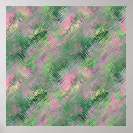 Poster Jade Green Crystal Gel Pattern