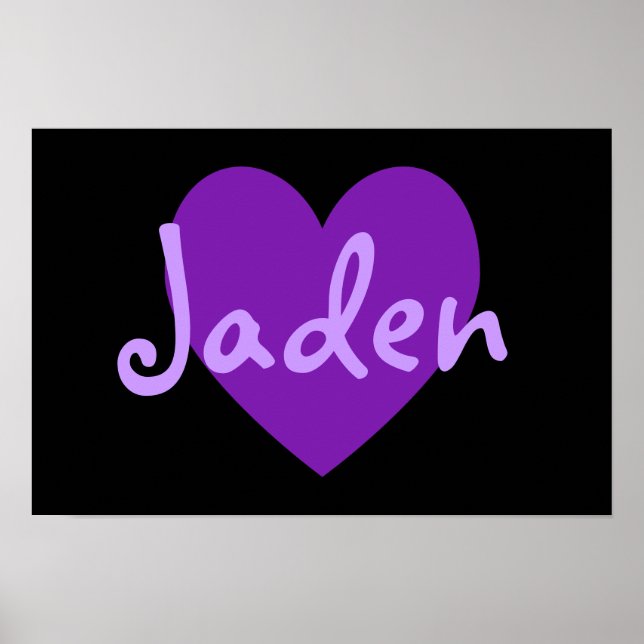 Pôster Jaden em Roxo (Frente)