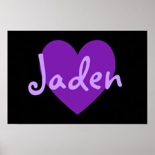 Pôster Jaden no roxo
