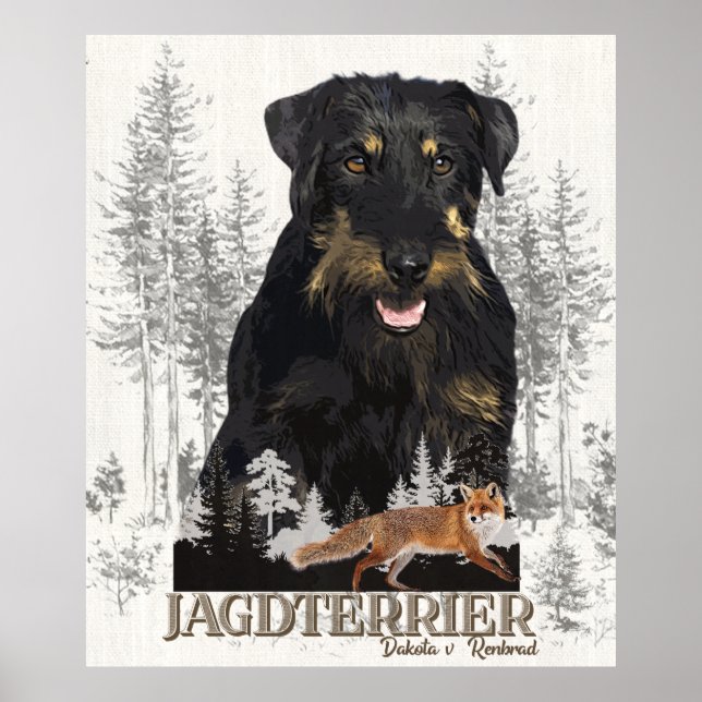 Poster Jagdterrier Dakota v. Renbrad Faux Canvas Print (Frente)
