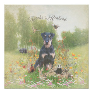 Pôster Jagdterrier, Poster de Terrier Caçador Alemão