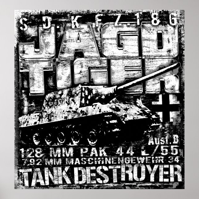 POSTER JAGDTIGER (Frente)