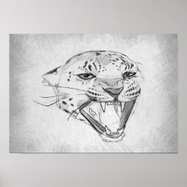 Poster Jaguar - Desenho Gráfico