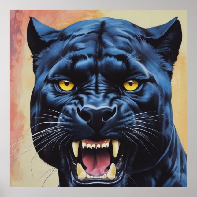 Poster Jaguar - Pantera Negra (Frente)