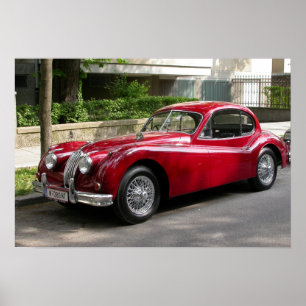 Pôster Jaguar XK 120 FHC