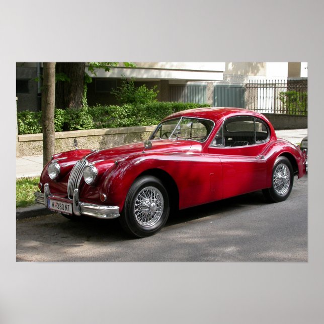 Pôster Jaguar XK 120 FHC (Frente)