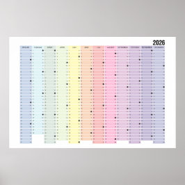 Poster Jahreskalender 2026