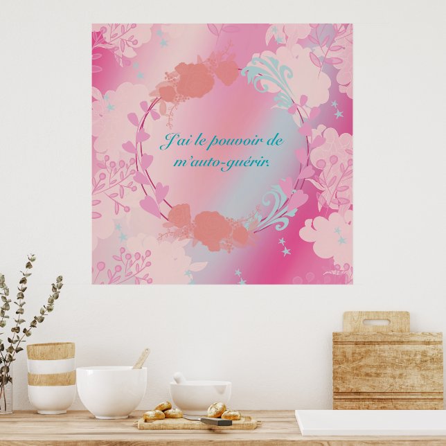 Poster J'ai le pouvoir de m'auto-guérir (Cozinha)