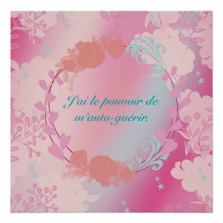 Pôster J'ai le pouvoir de m'auto-guérir