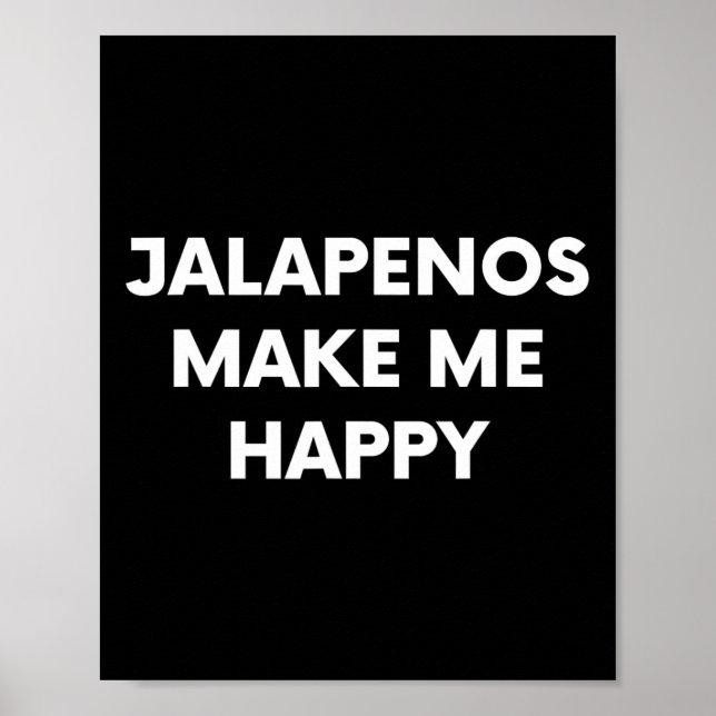 Poster Jalapenos Funny Cinco De Mayo Humor Comida Mexican (Frente)