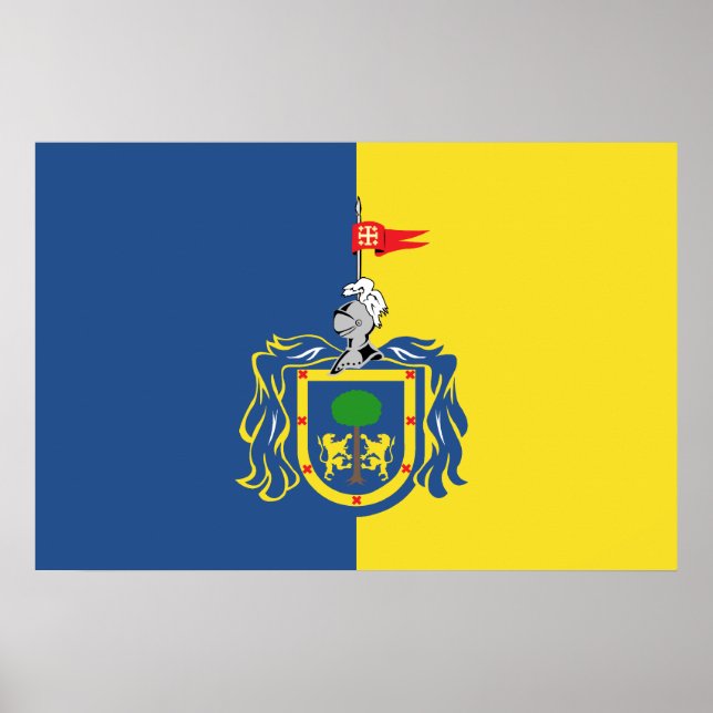 Poster Jalisco (Local), bandeira do México (Frente)