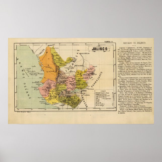 Pôster Jalisco, México (Frente)