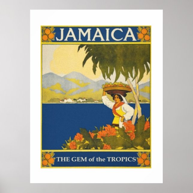 Poster Jamaica A Gema Da Tela De Trópicos (Frente)