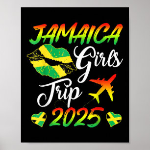 Poster Jamaica Girls Trip 2025 Jamaica Summer Vacation Tr