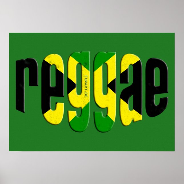 Poster jamaica reggae (Frente)