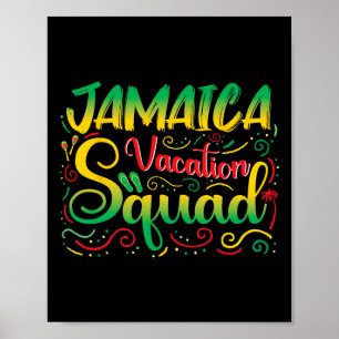 Poster Jamaica Vacation Squad 2025 Outfit Matching Family