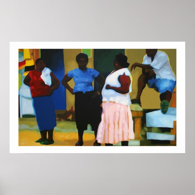 Pôster Jamaicanos em Negril (Frente)