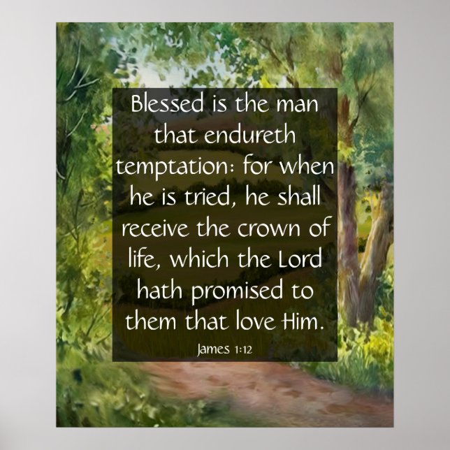 Poster James 1:12 (Frente)
