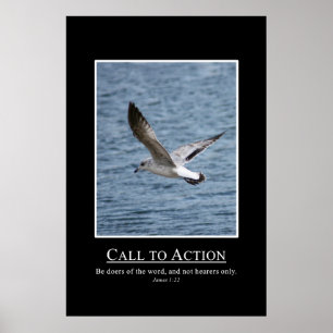 Poster James 1:22 Seja o Doers do Word