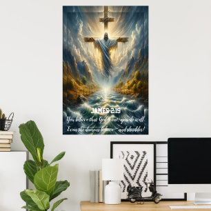 Poster James 2:19 Você acredita que Deus é um