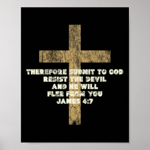 Poster James 47 Submeta A Deus Para Resistir À Bíblia Do 