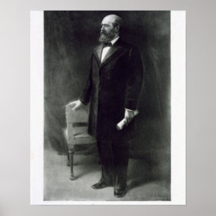 Poster James A. Garfield, 20o presidente da rua unida