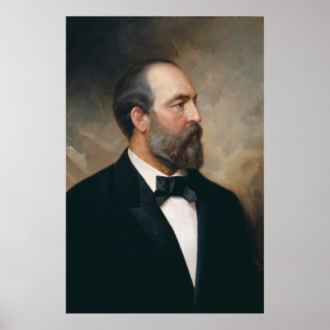 Pôster JAMES A. GARFIELD por Ole Peter Hansen Balling (Frente)