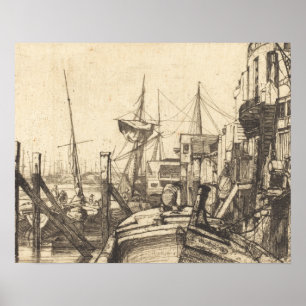Pôster James Abbott McNeill Whistler - Limehouse