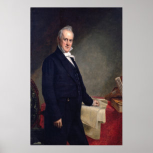 Poster JAMES BUCHANAN Porrtrait por George P.A. Healy