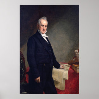 Poster JAMES BUCHANAN Retrato de George P.A. Healy