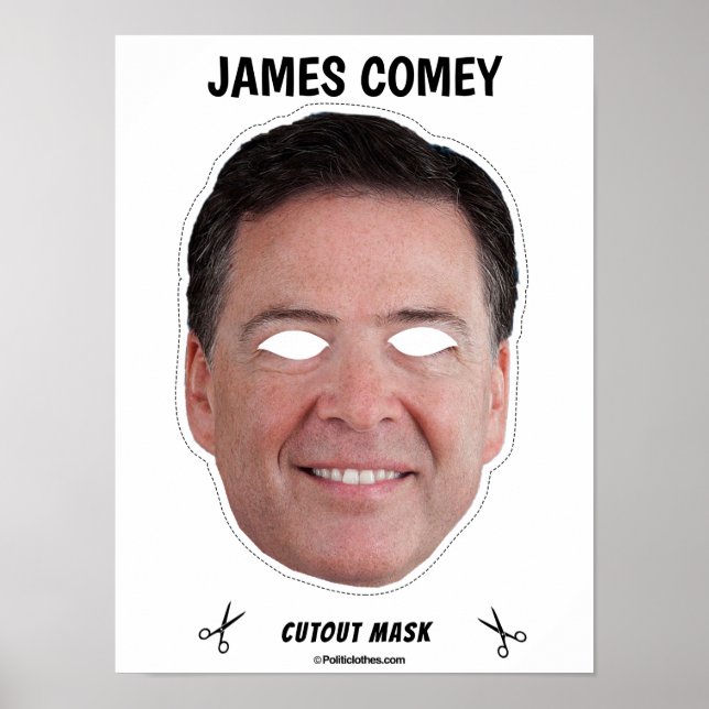 Poster JAMES COMEY Halloween Mask (Frente)