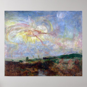 Poster James Ensor Adam e Eve expulsos do Paraíso