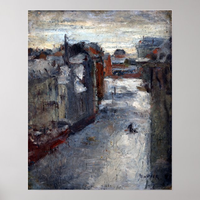 Poster James Ensor O Van Iseghemlaan na neve (Frente)