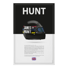 Pôster James Hunt Helmet