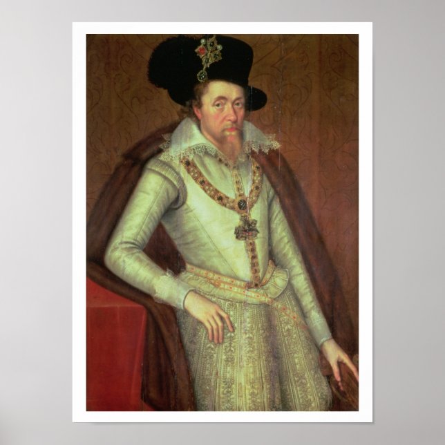 Poster James I (1603-25) e VI da Escócia (1567-1625) (Frente)