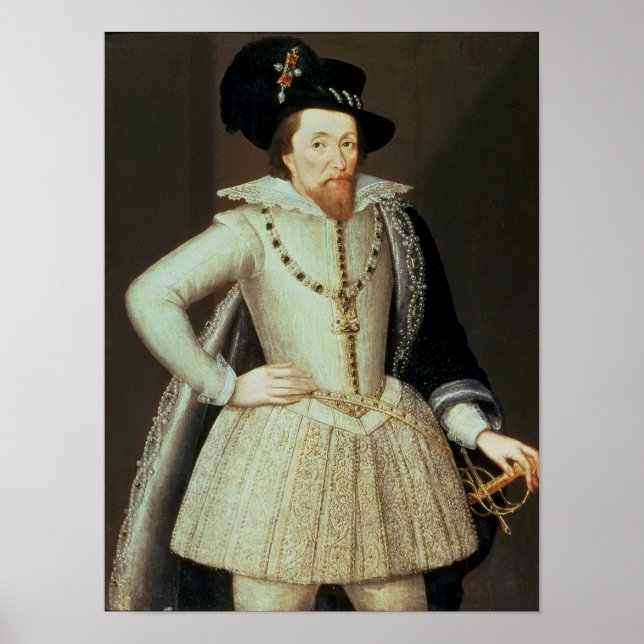 Poster James I, retrato comprido (Frente)
