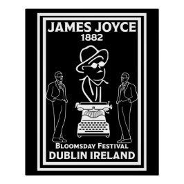 Pôster James Joyce Dublin Irlanda