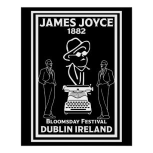 Pôster James Joyce Dublin Irlanda
