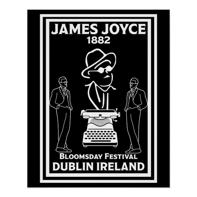 Pôster James Joyce Dublin Irlanda (Frente)