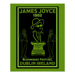 Pôster James Joyce Dublin Irlanda