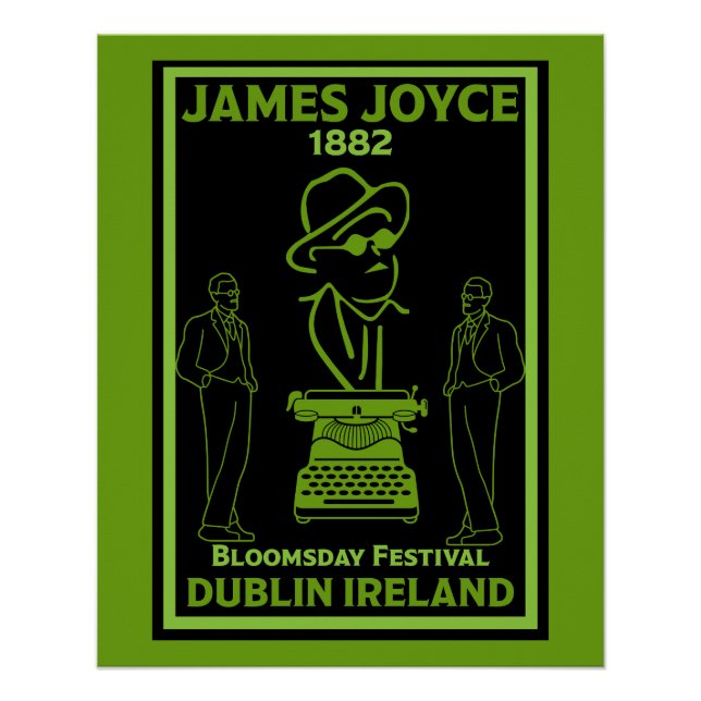 Pôster James Joyce Dublin Irlanda (Frente)