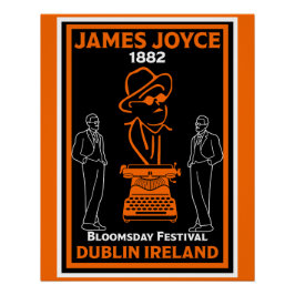 Pôster James Joyce Dublin Irlanda
