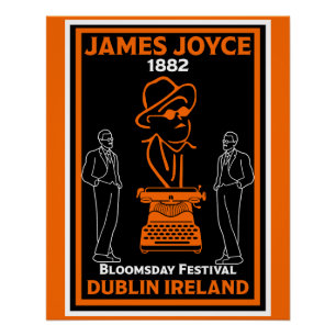 Pôster James Joyce Dublin Irlanda