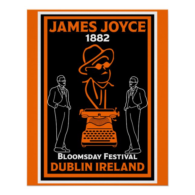 Pôster James Joyce Dublin Irlanda (Frente)
