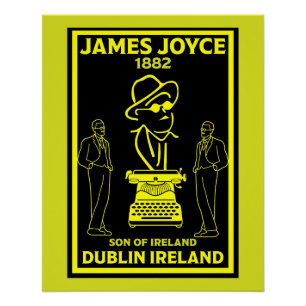 Pôster James Joyce Dublin Irlanda