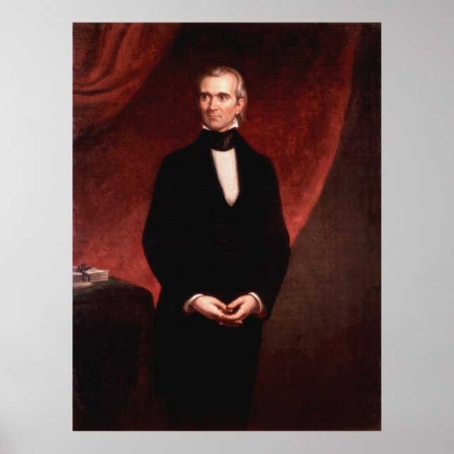 Poster JAMES KNOX POLK por George Peter Alexander Healy (Frente)