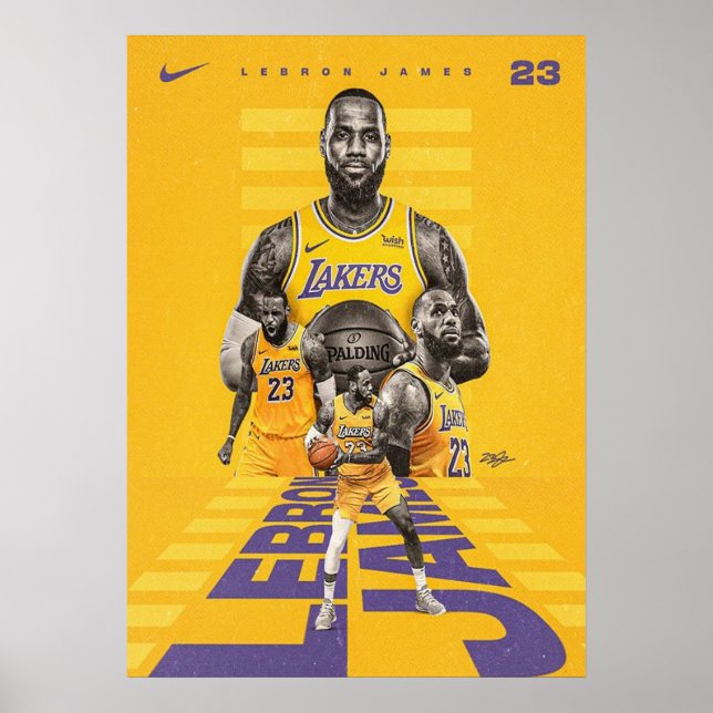 Poster james lebron, nba, basquete, james king, slam du (Frente)