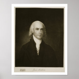 Poster James Madison, 4o Presidente dos Estados Unidos